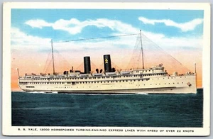 Vtg S.S Yale Express Liner Passenger Ship Los Angeles Steamship Company Postcard - Picture 1 of 2