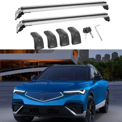 Barra transversal astillada y negra apta para riel de portaequipajes de techo Acura zdx 2024 Foto 1 de 4