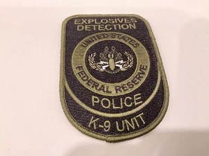 US Fed Reserve Police Explosive k9 k-9 Bomb Squad EOD Washington DC - Picture 1 of 1