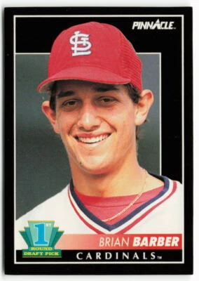 1992 Brian Barber Pinnacle Rookie - St. Louis Cardinals - Image 1 of 2