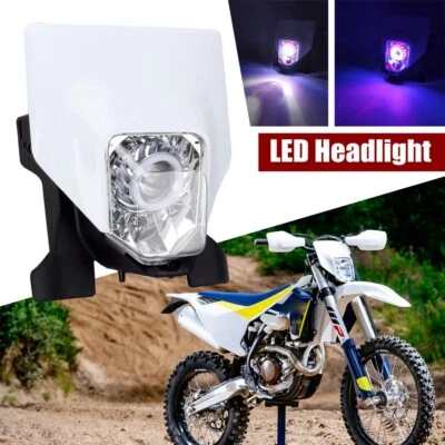 For Husqvarna FC 250/350/450 TX300 FX TE FE 125-501 Off Road 75W Front Headlight - Imagem 1 de 4