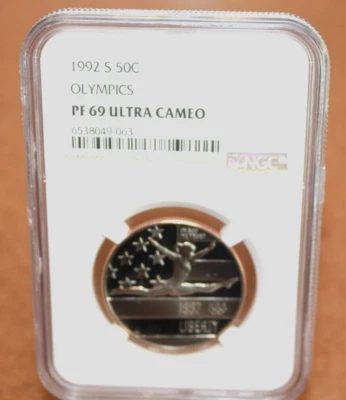 1992-S Olympics Commemorative Proof Half Dollar NGC PF69 UC [104WEJ] - Image 1 of 4