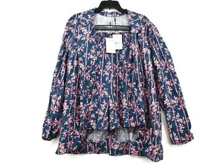 Free People Womens Pacific Ocean Combo Floral Blazer and Shorts 2 Piece Set M - Picture 1 of 9