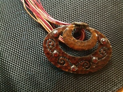 Damen Halskette Bänder Edelstahl  Fantasy Asiatisch Handarbeit   - Bild 1 von 3