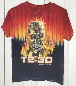 Rare Terminator T2-3D Universal Studios Florida AOP T-Shirt - Picture 1 of 6