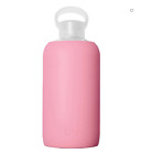 NWT bkr Teeny 250mL 8oz Maker Miller Pink Glass Water Bottle Silicone Sleeve
