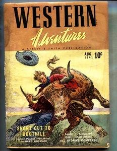 Western Adventures 8/1941-Jim Kjelgaard, S. Omar Baker-Rare Pulp Magazine - Picture 1 of 2