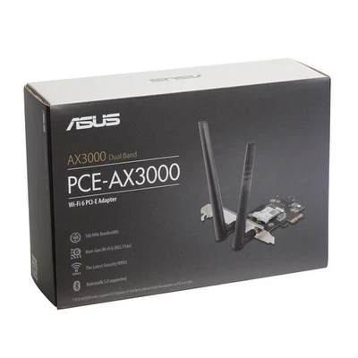 ASUS PCE-AX3000 Dual-Band Wi-Fi 6 (802.11ax) PCI-E Adapter w/ External Antennas - Image 1 of 4