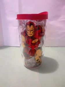 Tervis Marvel Comics Superheld Iron Man Becher 10 Unzen mit rotem Deckel Reisebecher TASSE - Bild 1 von 11