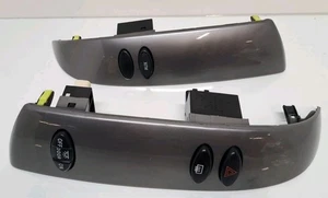 ✅ 04-10 TOYOTA SIENNA RADIO DASH SILVER TRIM BEZEL PANELS W/ SWITCHES OEM - Picture 1 of 12