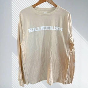 billie eilish don't smile at me beige long sleeve unisex t-shirt size large 2019 - Picture 1 of 5