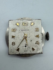 Vintage Benrus 17 Jewels DN2A Watch Movement WORKS - Picture 1 of 8