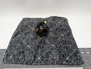 Baby Starters Black Spider Web Lovey Security Blanket 2020 Halloween Stuffed - Picture 1 of 8