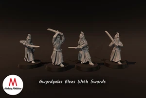 LOTR - Gwyrdgalas Elves with Swords - Picture 1 of 4