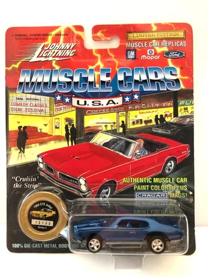 JOHNNY LIGHTNING 1969 GTO JUDGE BLUE SERIES 4 - Imagem 1 de 2