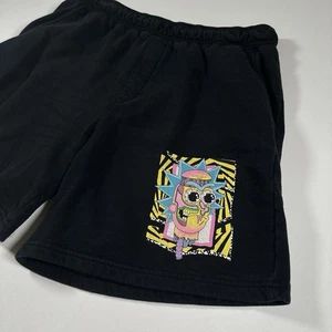 Rick and Morty Black Cotton Pocket Graphic Shorts Men’s Size Large - Picture 1 of 6