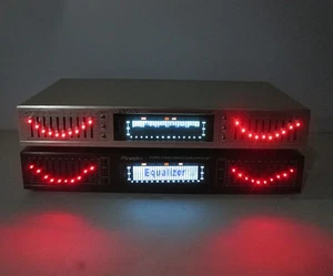 Ecualizador digital doble de 10 bandas ecualizador sintonizador preamplificador pantalla de espectro para estudio/KTV - Imagen 1 de 4