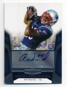 2010 Topps Unrivaled #113 Aaron Hernandez /480 Auto Rookie New England Patriots - Bild 1 von 2