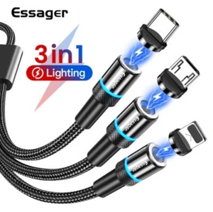 3-in-1 Magnetic Charging Cable – Universal Fast Charging - Zdjęcie 1 z 4