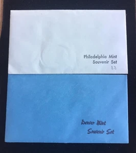 1983 MINT SETS ~ P & D ~ TWO 5-COIN UNC SETS ~ GREEN/BLUE ~ U.S. MINT PACKAGING - Picture 1 of 8