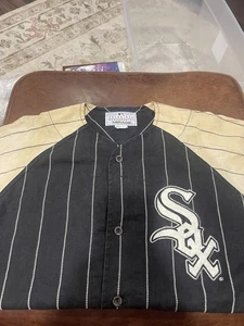 Vintage Chicago Whitesox Frank Thomas Jersey Mens Black/white Medium - Picture 1 of 6