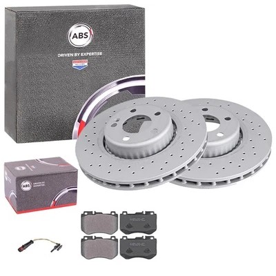 ABS BREMSSCHEIBEN + BELÄGE VORNE passend für MERCEDES C-KLASSE W205 S205 A/C205 - Bild 1 von 4