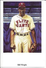 Bill Wright Capital Cards Production Negro League Post Card # 10