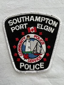 Parche de Colección Southampton Port Elgin Canadá Servicio Comunitario Policía 4'x4' Totalmente Nuevo - Imagen 1 de 5