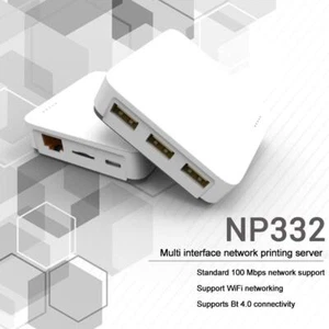Blue-TH Serveur d'impression USB Réseau avec imprimantes Ethernet 3 ports ✨k pour MFP S4C2 - Photo 1/21