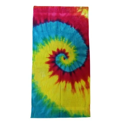colortone Rainbow Tie Dye Beach/Bath Towel 28" X 54" - NWT - Image 1 of 2