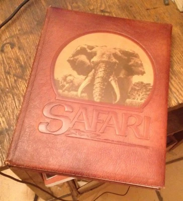 SAFARI 1984 Ltd LEATHERBOUND East African Wildlife Photography ZIESLER Rare! - Image 1 of 3