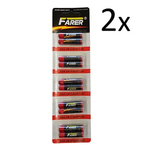 2 packs (20 batteries) Type AAA 1.5V BATTERIES torch radio lamp light battery - Picture 1 of 1