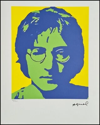 ANDY WARHOL * John Lennon * 50 x 40 cm * signed lithograph * limited# xx/200 - Bild 1 von 4