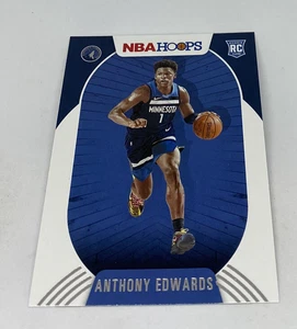 Anthony Edwards 2020-21 NBA Hoops Rookie Timberwolves RC #216 - Picture 1 of 3