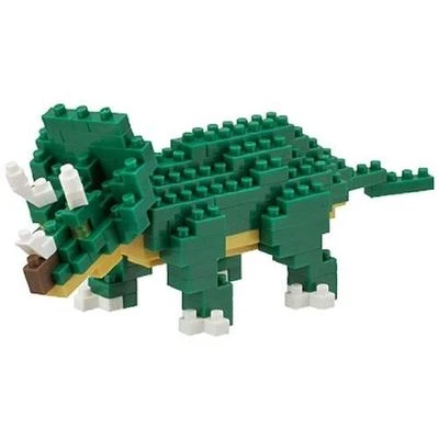 NANOBLOCK Triceratops Dino NanoBlock Micro-Sized Building Blocks Kawada NBC-112 - Image 1 of 2