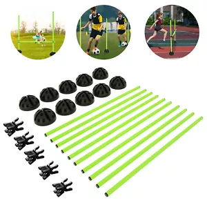 Sprungstangen-Set Training Ausdauer Trainingshilfe Agility Fitness Grün PVC ABS - Bild 1 von 11