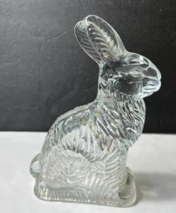 Vintage Glass J.H. Millstein Co. Mold Bunny Rabbit Sitting 6 1/4" - Picture 1 of 5