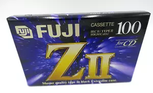 Cinta de casete Fuji ZII 100 minutos tipo II para CD NUEVO SELLADO - Imagen 1 de 2