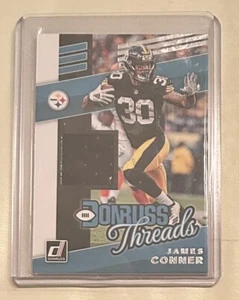 James Conner Jersey Patch Donruss Threads 2019 #T-15 Panini Steelers NFL - Picture 1 of 2