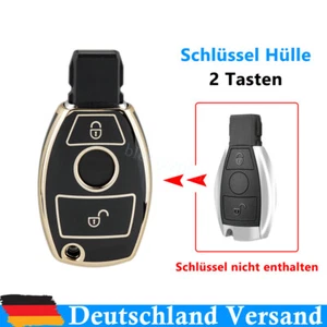 2Tasten Auto Schlüssel Schutzhülle Für Mercedes Benz A B C E S ML G Klasse TPU - Bild 1 von 11