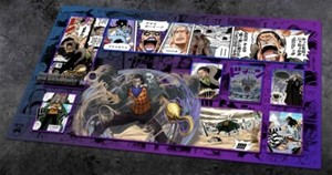 NEW Sir Crocodile One Piece Playmat With Zones OPCG TCG Card Game Play Mat _an17