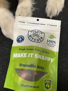 LULU'S KITCHEN Dog Treats Crocodile Jerky 100G - Picture 1 of 3