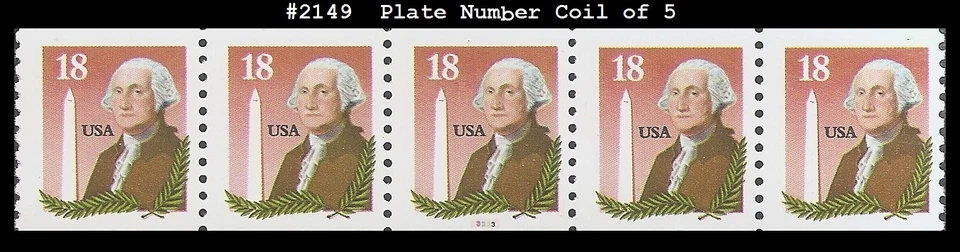 USA4 #2149 MNH PNC5 Pl #3333 George Washington & Monument - Image 1 of 1
