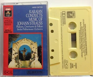 Karajan Conducts Music Of Johann Strauss (Cassette Tape EMI Angel) *Rare * VG * - Picture 1 of 2