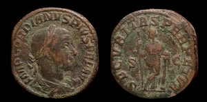 Sestercio- Gordiano III. Securitas, Perpetua SC. EBC - Bild 1 von 3