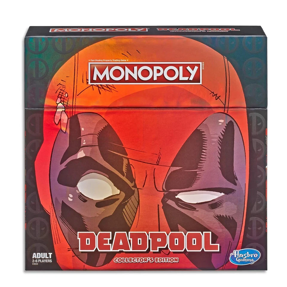 Monopoly Deadpool Collector's Edition - Hasbro Gaming - Factory Sealed NEW - Image 1 of 1