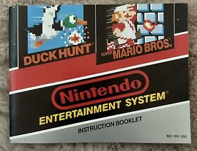 Folleto Super Mario Bros./Duck Hunt (Nintendo NES) ¡Solo manual de instrucciones!