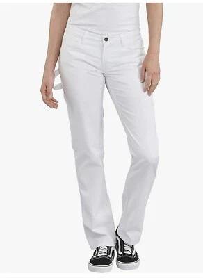 Dickies Women's Flex Painter's Straight Leg Utility Pant Color White Size 48 - Image 1 of 4