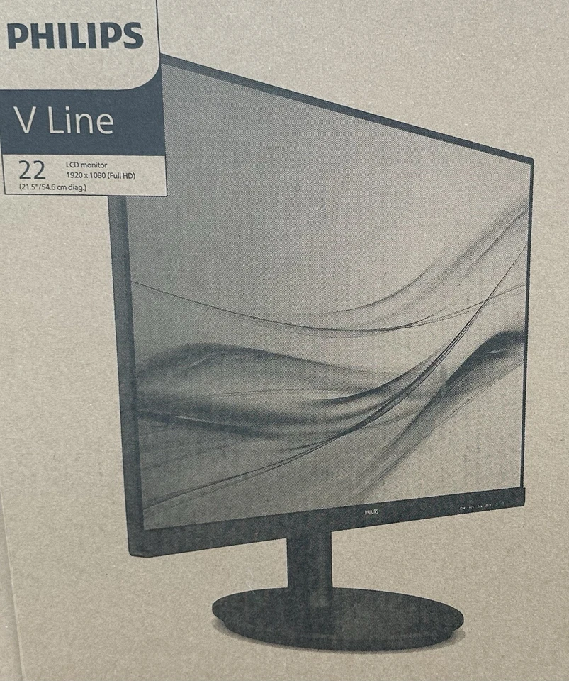 PHILIPS 221V8 22” V Line Class Thin Full HD (1920 x 1080) 100Hz Monitor
