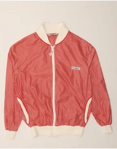 PIERRE CARDIN Mens Bomber Jacket UK 34 XS Red Pinstripe Polyester CA12 - Picture 1 of 3